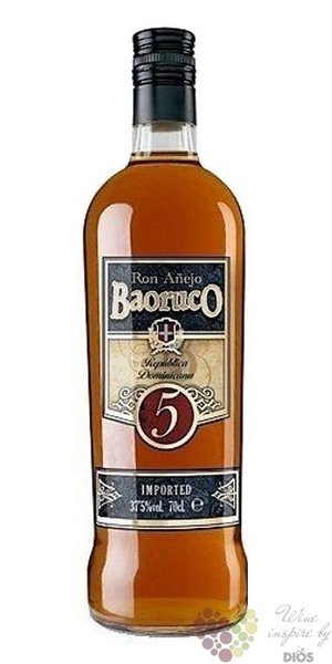 Baoruco  Aejo  aged 5 years rum of Dominican republic 37.5% vol.    0.70 l