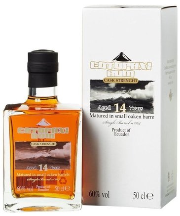 Cotopaxi aged 14 years in single barrel no. 64 aged vulcani rum of Ecuador 60% vol.   0.50 l