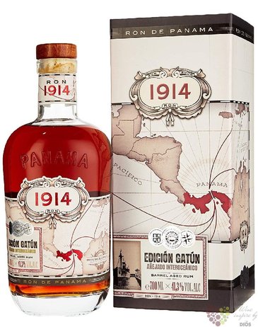 1914 Edicion Gatn aged Panamas rum 41.3% vol.  0.70 l