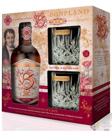 Bonpland  Rouge Connosseurs box  blended Caribbean rum 40% vol.  0.50 l