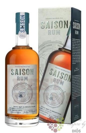 Saison  Cognac cask finish  gift box aged caribbean rum by Tessendier &amp; fils 42% vol.  0.70 l