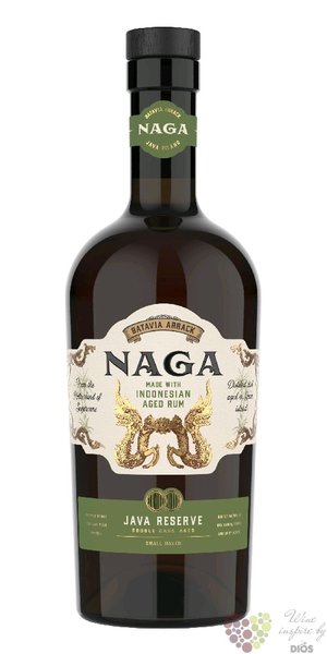 Naga  Java Reserve  aged Indonesian rum 40% vol.  0.70 l