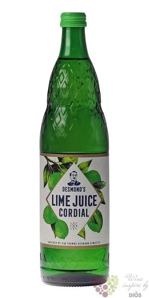 Desmonds  Lime juice Cordial  coctail flavoring 00% vol.  0.70 l