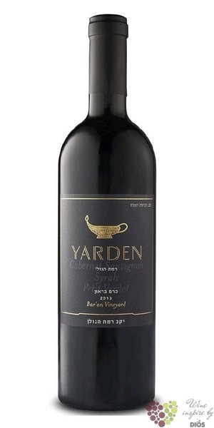 Cabernet Sauvignon cru Baron  Yarden  2016 Galilee Kosher wine Golan Heights  0.75 l