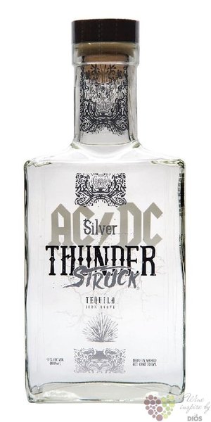 AC/DC Thunder Struck  Blanco   Blue agave Mexican tequila 40% vol.  0.70 l