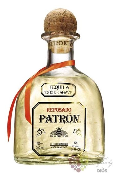 Patron  Reposado  100% of Blue agave Mexican tequila 40% vol.  0.05 l