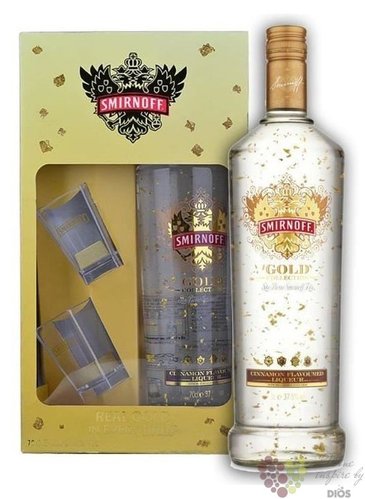 Smirnoff  Gold cinnamon  2glass pack triple distilled flavored Russian vodka 37.5% vol. 0.70 l