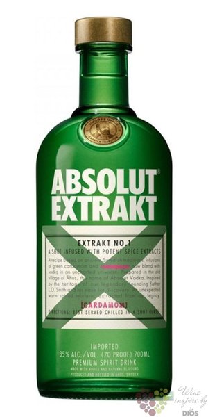 Absolut Extrakt  no.1  country of Sweden Superb vodka 35% vol.  0.70 l
