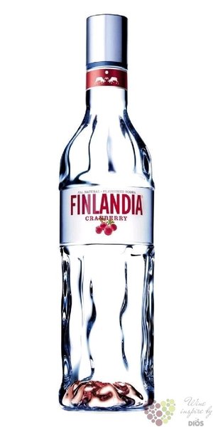 Finlandia  Cranberry fusion  original flavored vodka of Finland 40% vol.   1.00 l