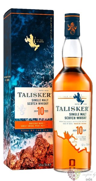 Talisker 10 years old single malt Skye whisky 45.8% vol.  0.70 l