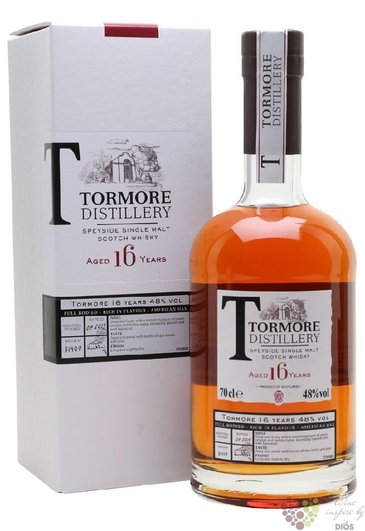 Tormore 16 years old Speyside single malt whisky 48% vol.  0.70 l