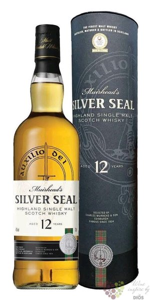 Muirheads Silver Seal aged 12 years Speyside single malt whisky 40% vol.  0.70l