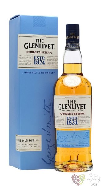 Glenlivet  Founders reserve  Speyside single malt whisky 40% vol.  0.70 l