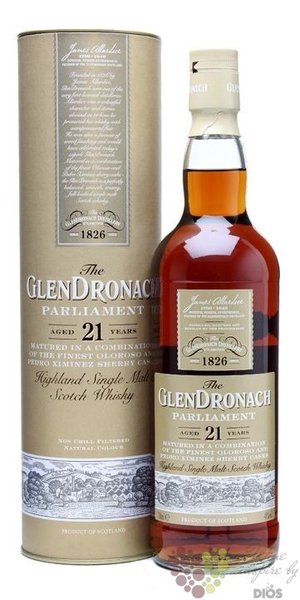 GlenDronach  Parliament  aged 21 years single malt Highland whisky 48% vol. 0.70 l