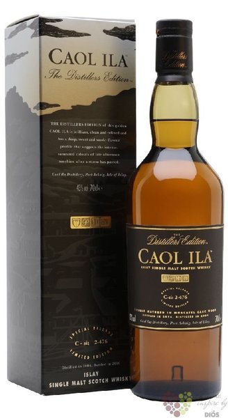 Caol Ila 2004  Distillers edition 2016  single malt Islay whisky 43% vol.  0.70 l