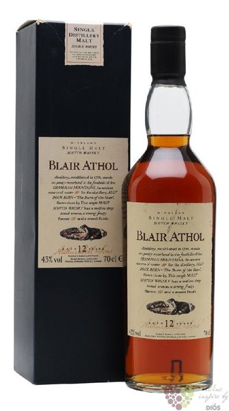 Blair Athol  Flora &amp; Fauna Series  aged 12 years Highland whisky 43% vol.  0.70 l