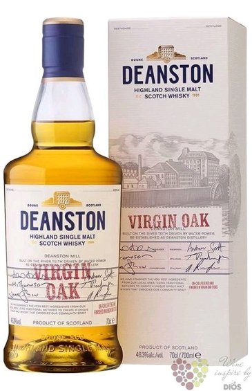 Deanston  Virgin oak  unchillfiltered single malt Highland whisky 46.3% vol. 0.70 l