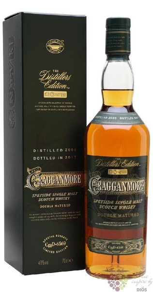Cragganmore 2005  Distillers edition 2017  Speyside whisky 40% vol.  0.70 l
