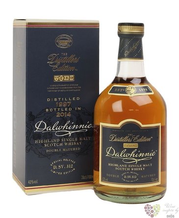 Dalwhinnie 1997  Distillers edition 2014  single malt Highland whisky 43% vol.   0.70 l