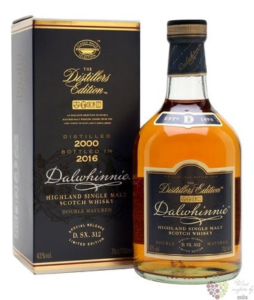 Dalwhinnie 2000  Distillers edition 2016  single malt Highland whisky 43% vol.  0.70 l