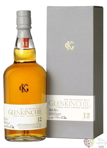 Glenkinchie 12 years old single malt Lowlands whisky 43% vol.  0.70 l