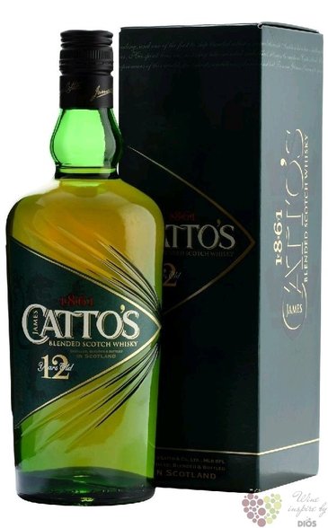 Cattos  De Luxe  aged 12 years gift box Scotch whisky by Inverhouse 40% vol.  0.70 l