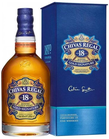 Chivas Regal  Gold Signature  aged 18 years premium Scotch whisky 40% vol.   0.70 l