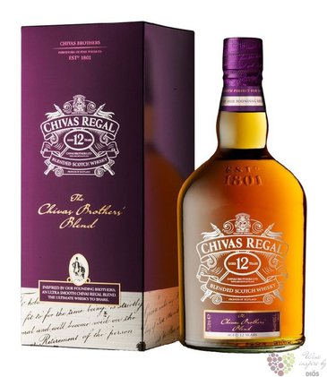 Chivas Regal  Brothers blend  aged 12 years Scotch whisky 40% vol.1.00 l