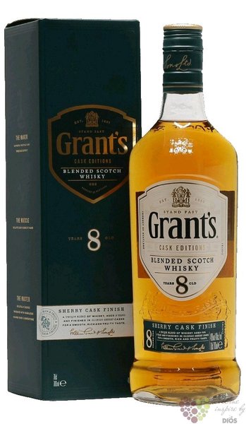 Grants Cask edition  Sherry cask  aged 8 years Scotch whisky 40% vol.  0.70 l