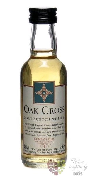 Compass Box  Oak Cross  blended malt Scotch whisky 43% vol.   0.05 l