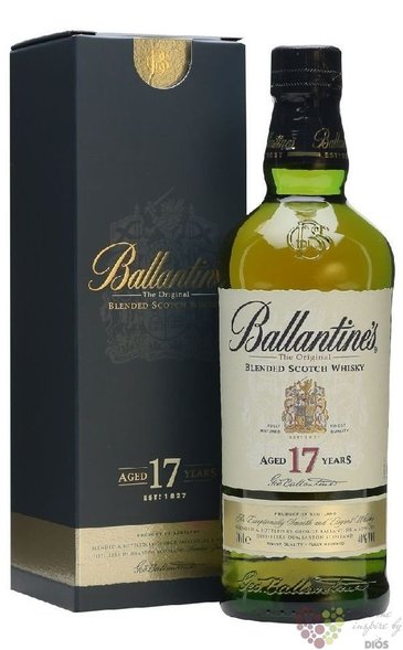Ballantines 17 years old premium blended Scotch whisky 40% vol.    0.70 l
