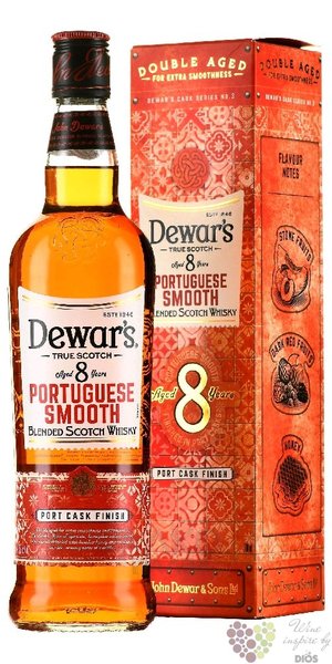 Dewars  Portuguese Smooth  aged 8 years Scotch whisky 40% vol.  0.70 l