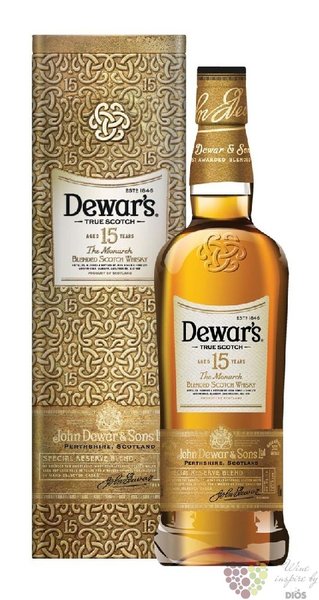 Dewars  the Monarch  aged 15 years premium Scotch whisky 40% vol.  1.00 l