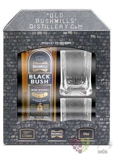 Bushmills  Black Bush  gift set premium Irish whiskey 40% vol.  0.70 l