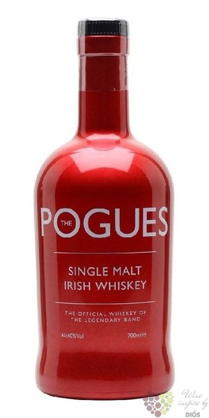 Pogues single malt Irish whiskey of the band by West Cork 40% vol.  0.70 l