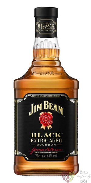 Jim Beam  Black Extra aged  Kentucky straight bourbon whiskey 43% vol.  1.00 l