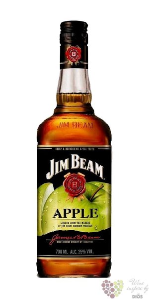 Jim Beam  Apple  Kentucky straight bourbon whiskey liqueur 35% vol.   1.00 l
