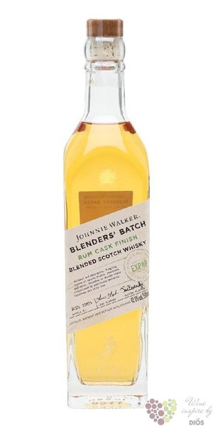 Johnnie Walker Blenders batch  no.8 Rum cask finish  blended Scotch whisky 40.8% vol.  0.50 l