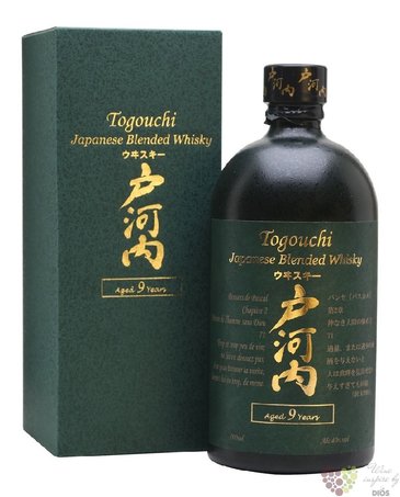 Togouchi aged 9 years blended Japanese whisky 40% vol.  0.70 l