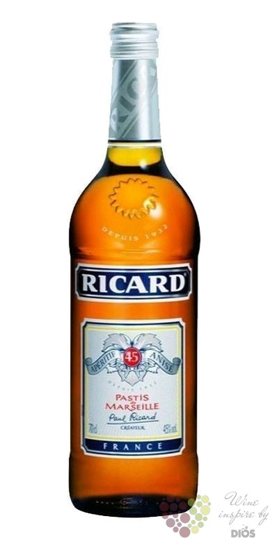 Ricard „ Aperitif anise ” French Pastis de Marseille 45% vol. 0.70 l -  Francouzský Pastis | Dios Vinotéka,víno