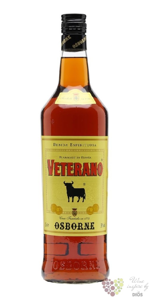 Osborne „ Veterano ” Spanish brandy 30% vol. 1.00 l - Vinná Brandy | Dios  Vinotéka,víno