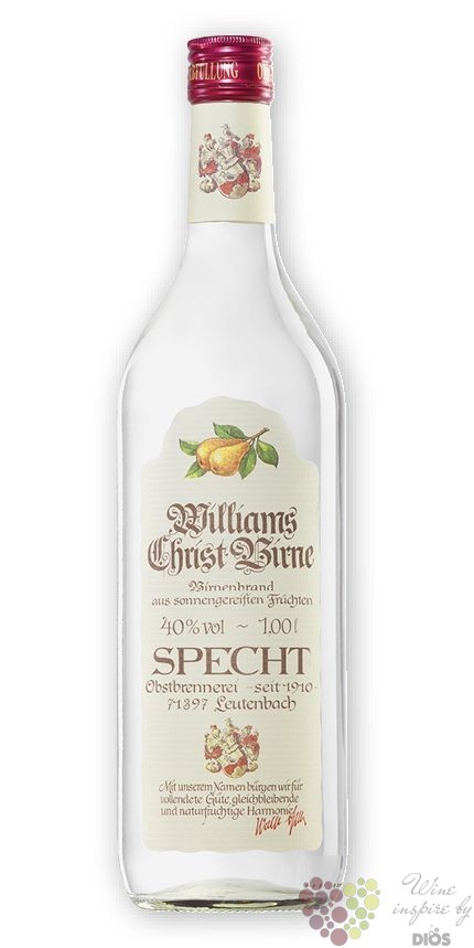 Williams Birne German pear brandy by Alfred Schladerer 42% vol. 0.70 l 