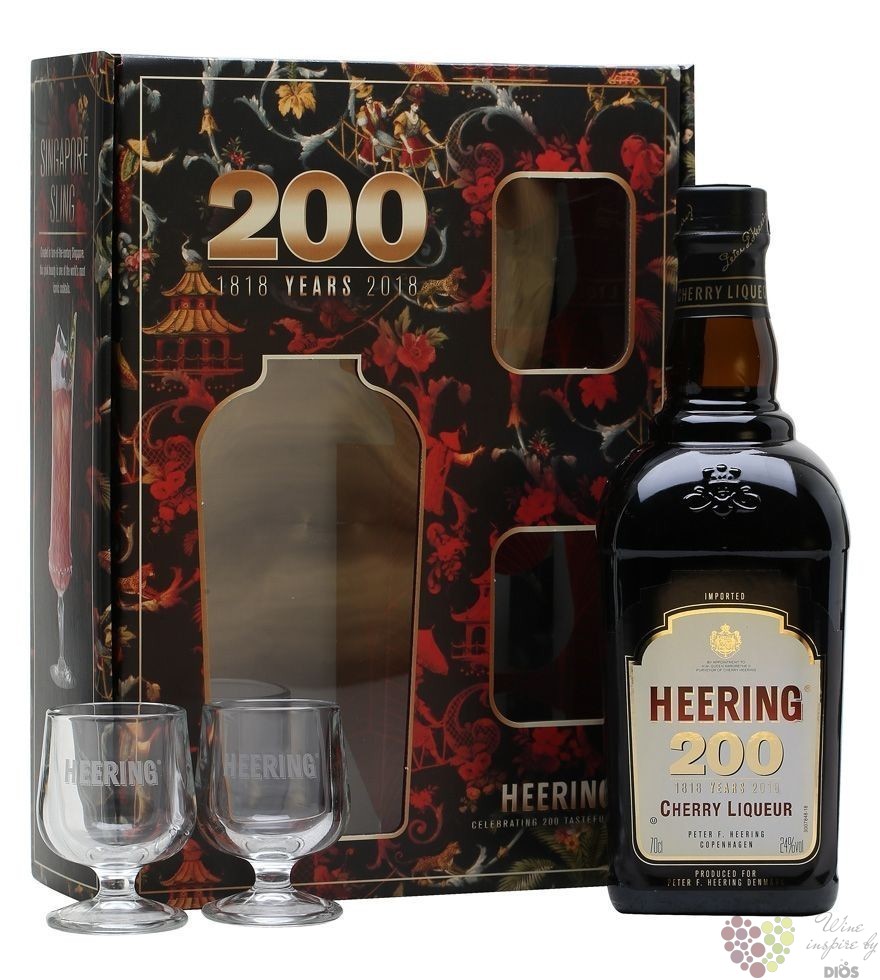 Heering „ Original ” glass set Danish cherry liqueur 24% vol. 0.70 l -  Pálenky likérové | Dios Vinotéka,víno