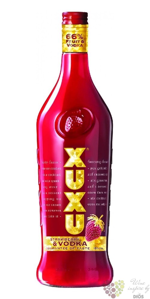 strawberry vol. | l - likérové German Pálenky 15% liqueur Vinotéka,víno Dios XUXU 1.00