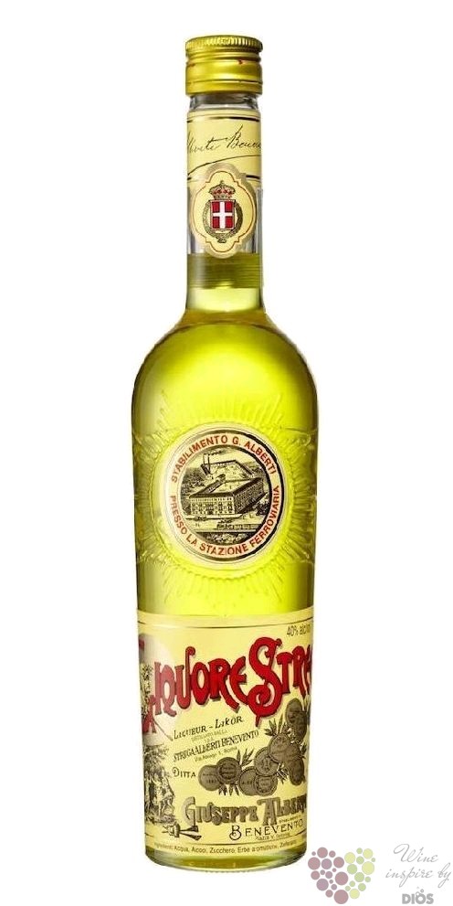Strega „ Original “ Italian ancient herbal liqueur Giuseppe Alberti 40% vol.  0.70 l - Pálenky likérové | Dios Vinotéka,víno