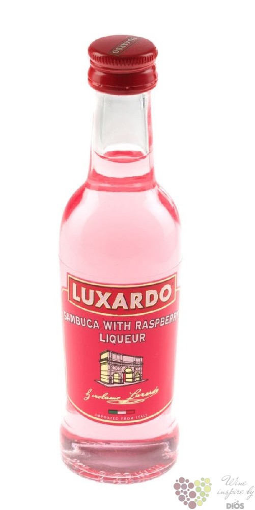 Sambuca „ Raspberry ” Italian liqueur by Girolamo Luxardo 38% vol. 0.05 l -  Luxardo | Dios Vinotéka,víno | Likör