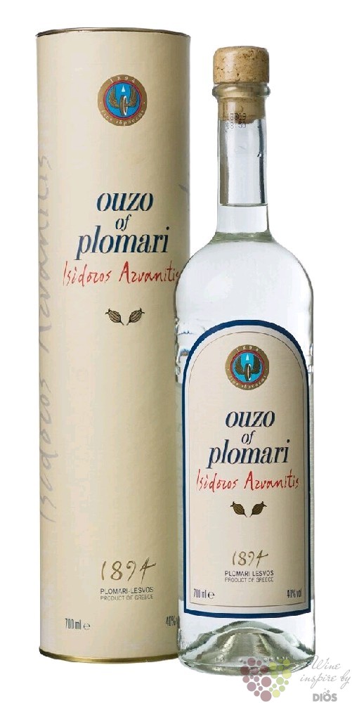 Isidoros Azvanitis Greek anise ouzo of Plomari 40% vol. 0.70 l - Řecké Ouzo  | Dios Vinotéka,víno