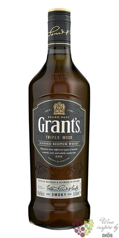 Grants Scotch 40% Dios - Smoky Grants blended Triple „ | Vinotéka,víno 0.70 wood ” vol. l whisky