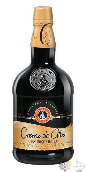 Gran Duque de Alba „ Crema de Alba ” liqueur base Brandy de Jerez Do 17% vol. 0.70 l