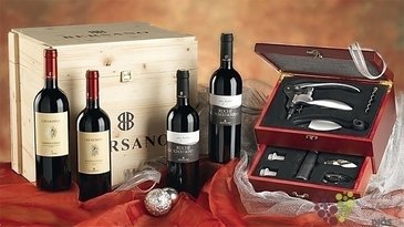 Bersano  Collection sommelier  luxury wood box     4 x 0.75 l